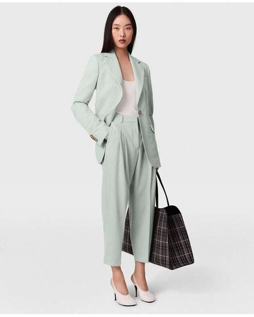 Stella McCartney Green Balloon Tailored Wool Pants