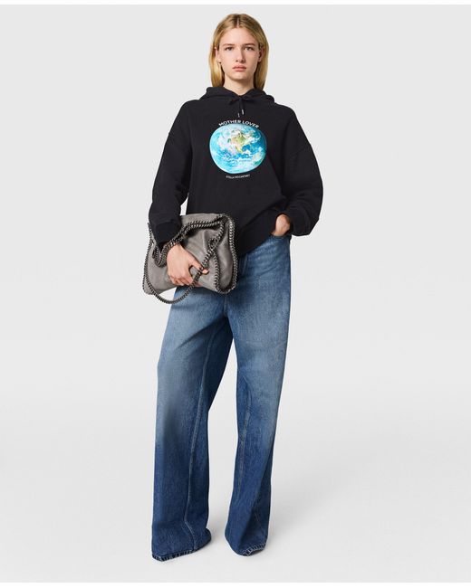 Stella McCartney Blue Mother Lover Boyfriend Hoodie