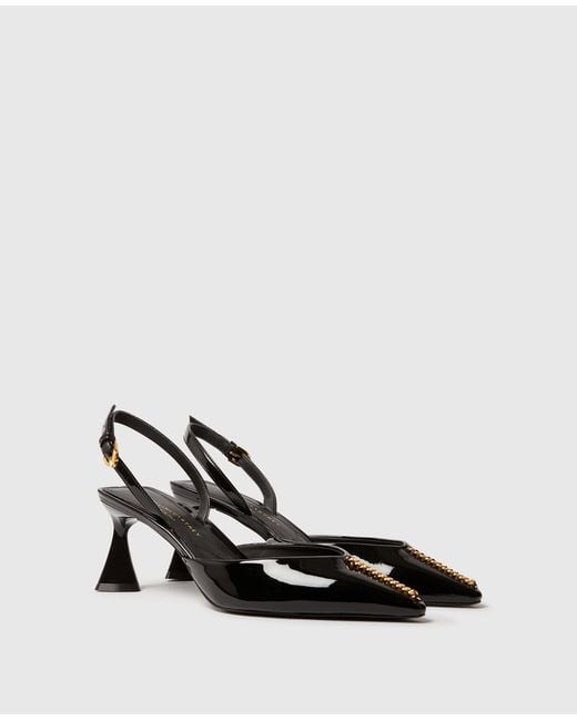 Stella McCartney Black Elsa Patent Slingbacks