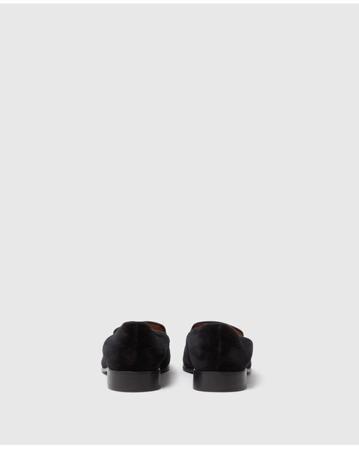 Stella McCartney White Embroidered Velvet Loafers
