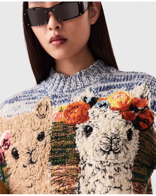Stella McCartney Multicolor Alpaca Jacquard Knit Sweater