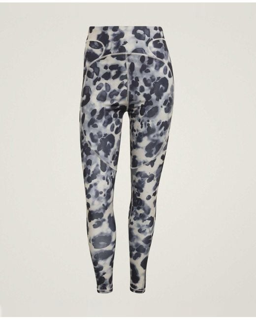 Stella McCartney Blue Truepurpose Leopard Print Training 7/8 Leggings