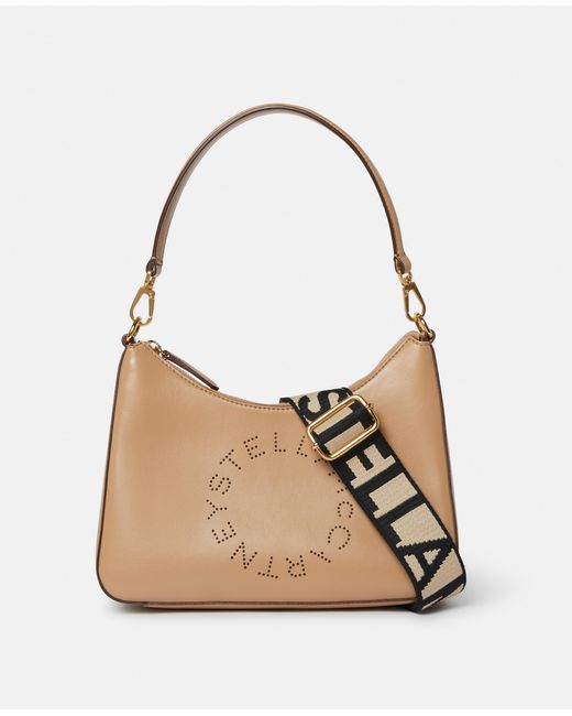 Stella McCartney Natural Logo Crossbody Shoulder Bag