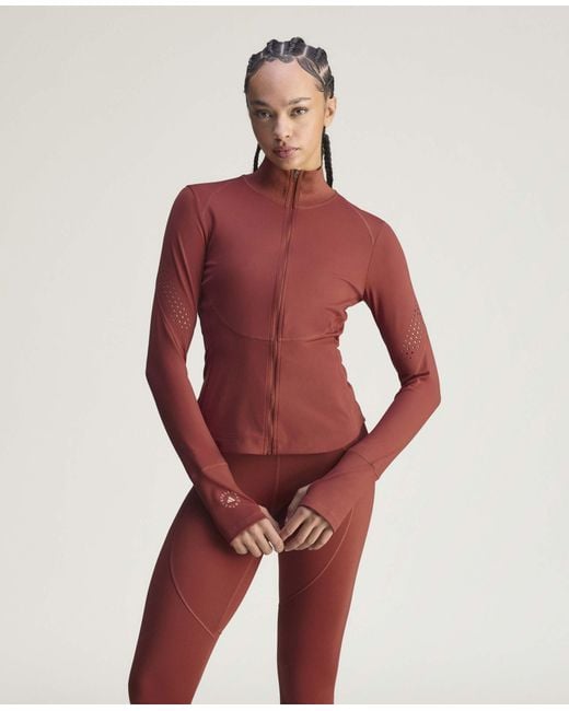 Stella McCartney Red Truepurpose Long-Sleeve Training Midlayer