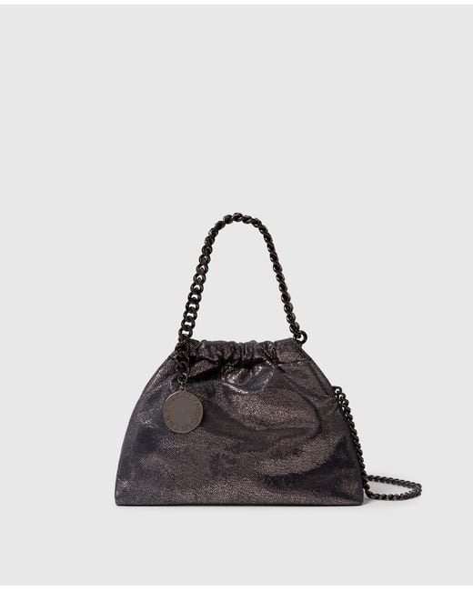 Stella McCartney Black Falabella Mini Drawstring Bag