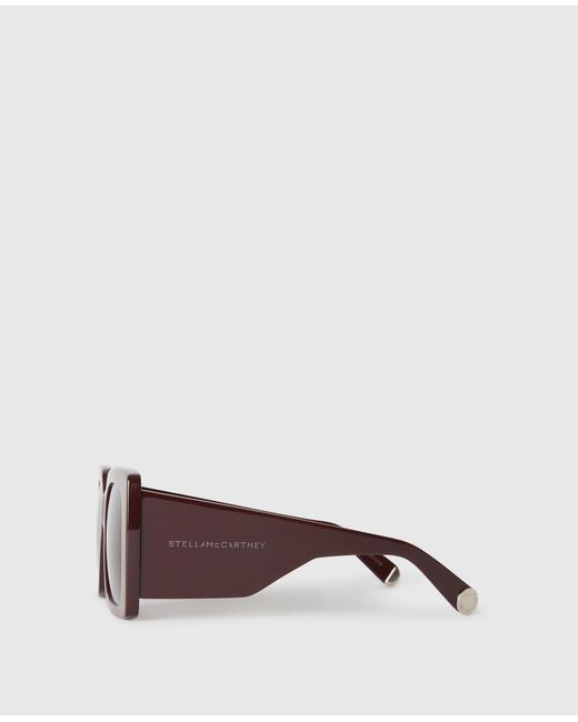 Stella McCartney Purple Oversized Square Gradient Sunglasses, One Size