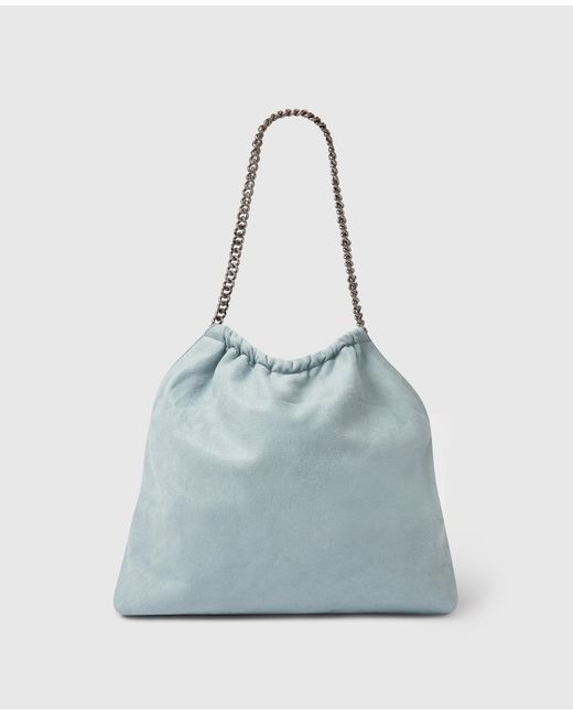 Stella McCartney Blue Falabella Medium Drawstring Bag