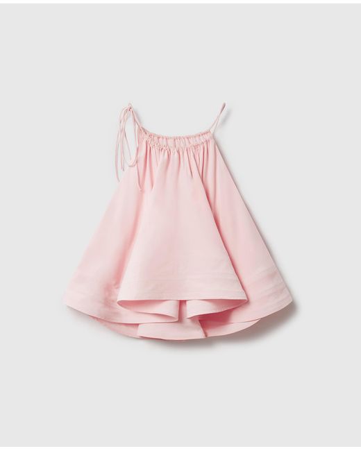 Stella McCartney Pink Halterneck Sleeveless Frill Top