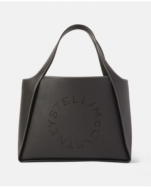 Stella McCartney Black Logo Large Tote Bag