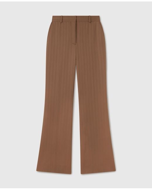 Stella McCartney Brown Mid-Rise Bootcut Trousers