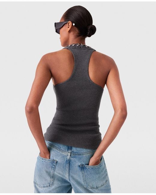 Stella McCartney White Chunky Chain Tank Top