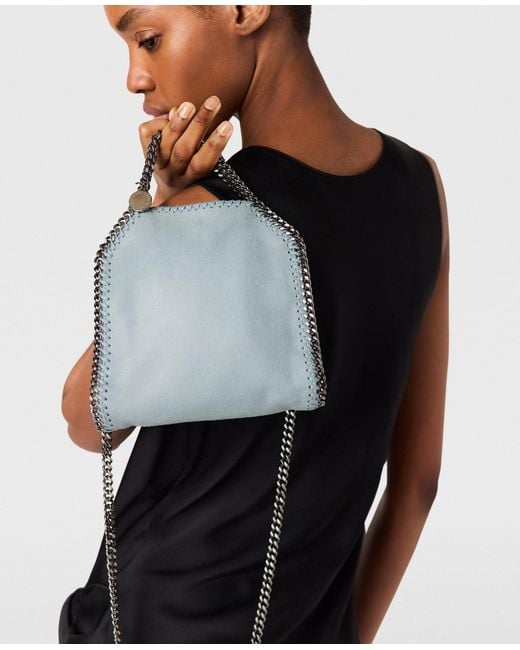 Stella McCartney Blue Falabella Tiny Shoulder Bag