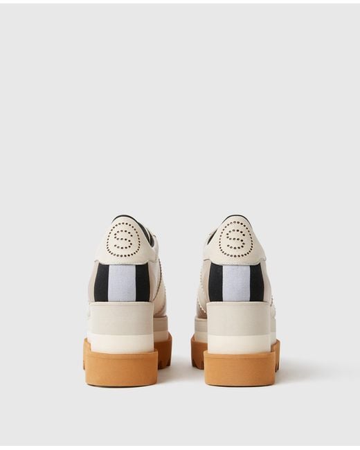 Stella McCartney White Sneak-Elyse Platform Sneakers