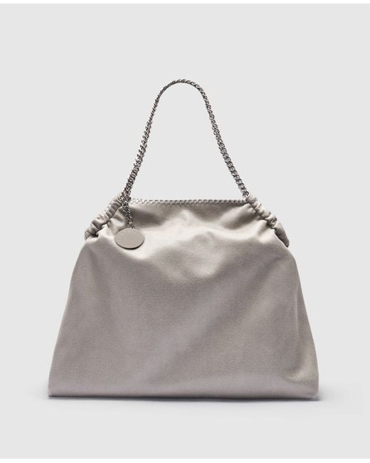 Stella McCartney Gray Falabella Drawstring Tote Bag