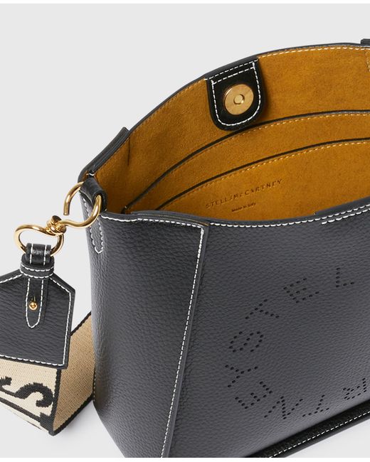 Stella McCartney Blue Logo Square Crossbody Bag