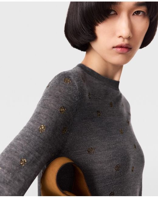 Stella McCartney Blue Polka Dot Knit Jumper