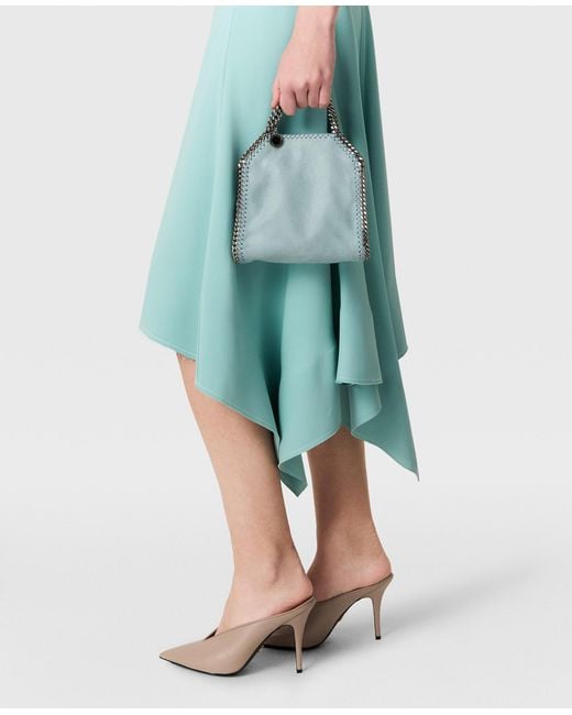 Stella McCartney Blue Asymmetric Hem Midi Dress