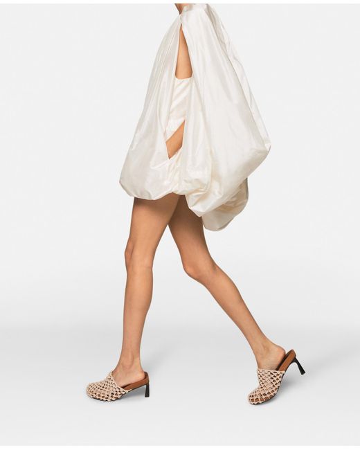 Stella McCartney White Sleeveless Cape Mini Dress