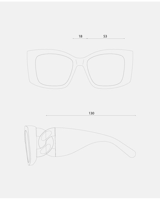Stella McCartney Brown Falabella Square Sunglasses