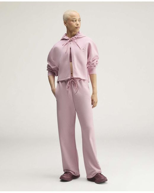 Stella McCartney Pink Adidas By Sportswear Cropped Hoodie
