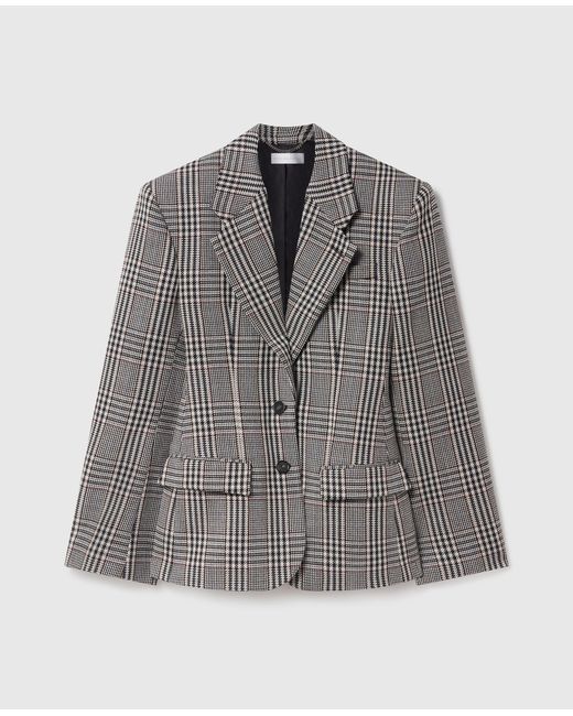 Stella McCartney Gray Checked Wool Jacket