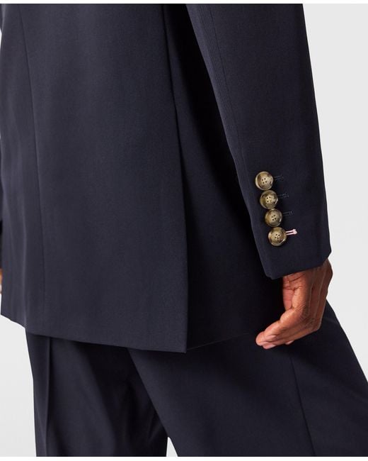 Stella McCartney Blue Oversized Double-Breasted Blazer