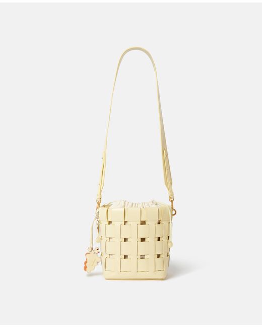 Stella McCartney White Frayme Veuve Clicquot Bucket Bag