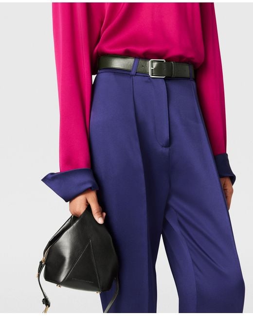 Stella McCartney Black Appaloosa Tiny Bucket Bag