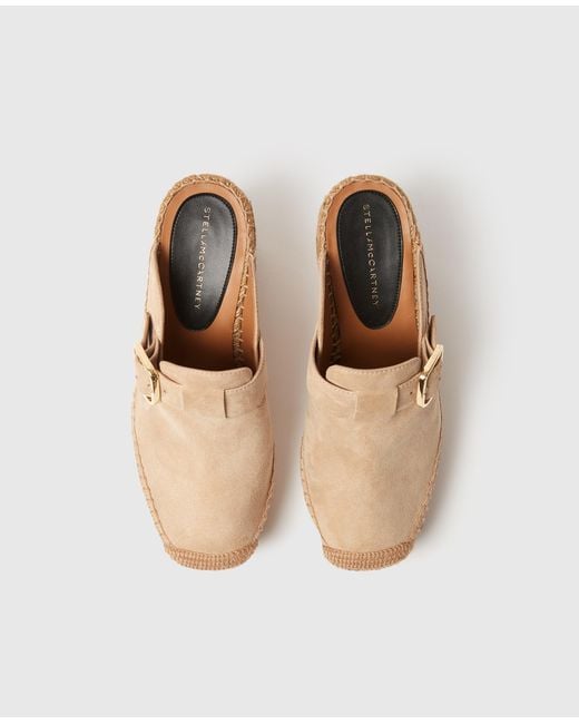 Stella McCartney White Gaia Suede Clogs