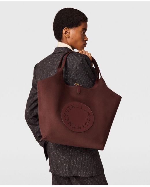 Stella McCartney Purple Logo Reversible Tote Bag