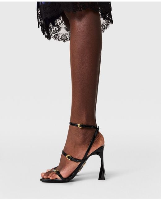Stella McCartney White Elsa Patent Heeled Sandals