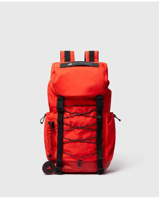 Stella McCartney Red Logo Padded Backpack, One Size