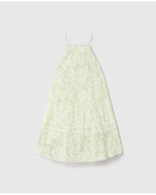 Stella McCartney White Daisy Print Halterneck Mini Dress