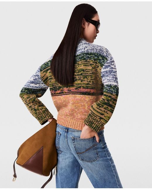 Stella McCartney Multicolor Alpaca Jacquard Knit Sweater