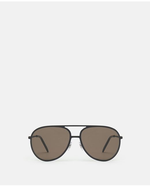 Stella McCartney Metallic Metal Aviator Sunglasses