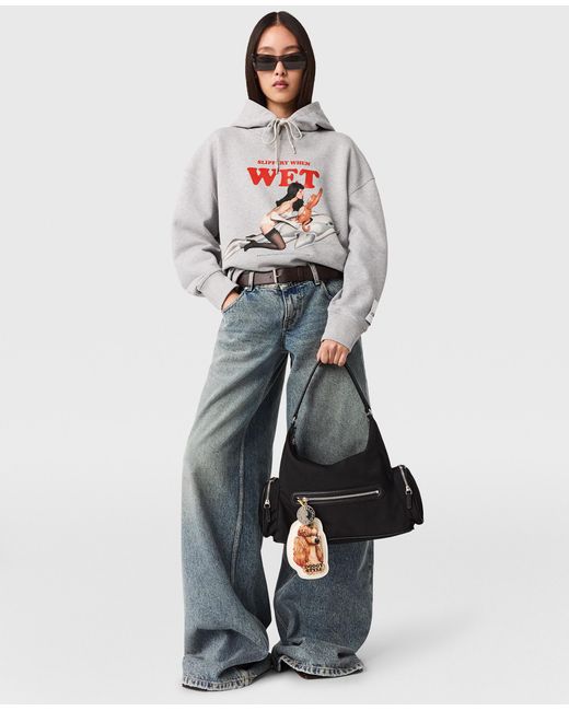 Stella McCartney Gray Jeff Koons Slippery When Wet Hoodie