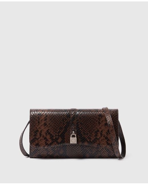 Stella McCartney Brown Ryder Flap Crossbody Bag
