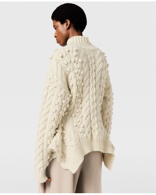 Stella McCartney Natural Cable Knit Peplum Jumper