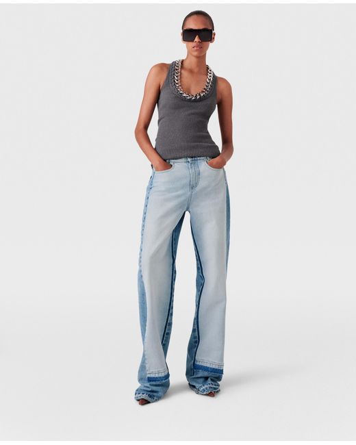 Stella McCartney White Chunky Chain Tank Top