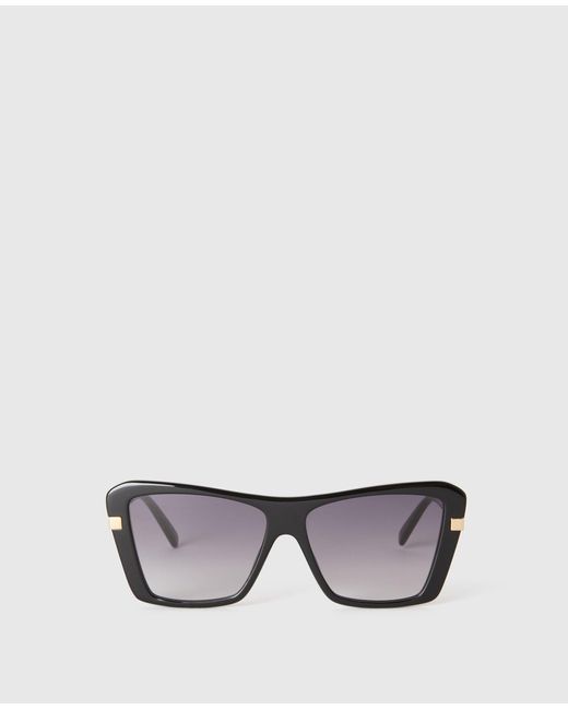 Stella McCartney Gray Square Cat-Eye Sunglasses, One Size