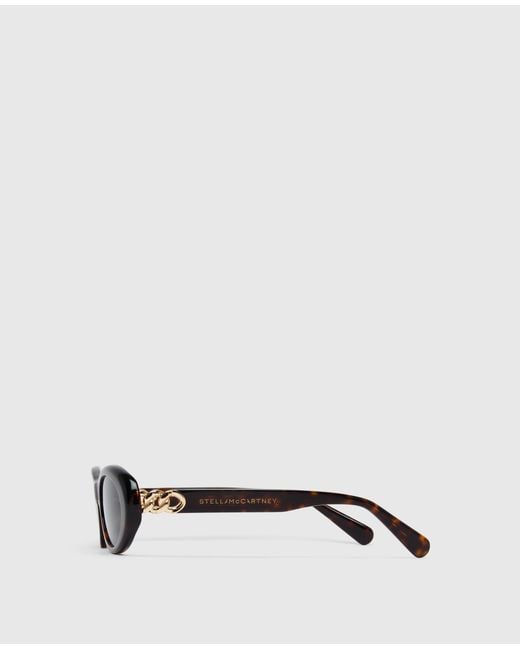 Stella McCartney Multicolor Logo Oval Sunglasses