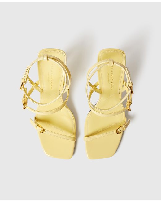 Stella McCartney Metallic Elsa Patent Heeled Sandals