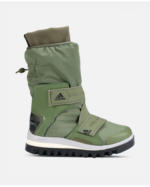Adidas By Stella McCartney Green Logo Snow Boots