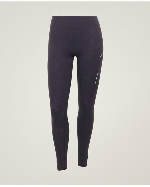 Stella McCartney Blue Adidas By Running Floral Lace Leggings
