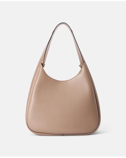 Stella McCartney Natural Logo Slouchy Hobo Tote Bag, , Moss