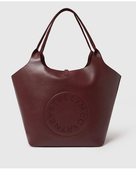 Stella McCartney Purple Logo Reversible Tote Bag