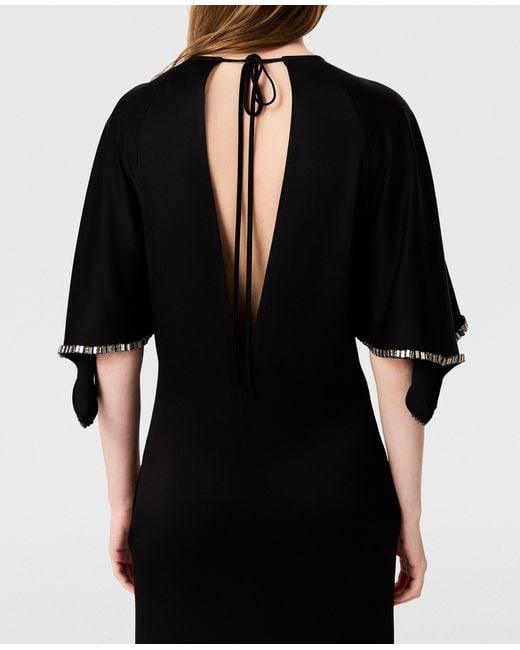 Stella McCartney Black Embellished Handkerchief Dress