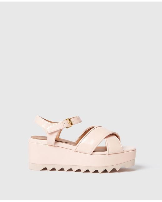 Stella McCartney Natural Elyse Criss-Cross Sandals