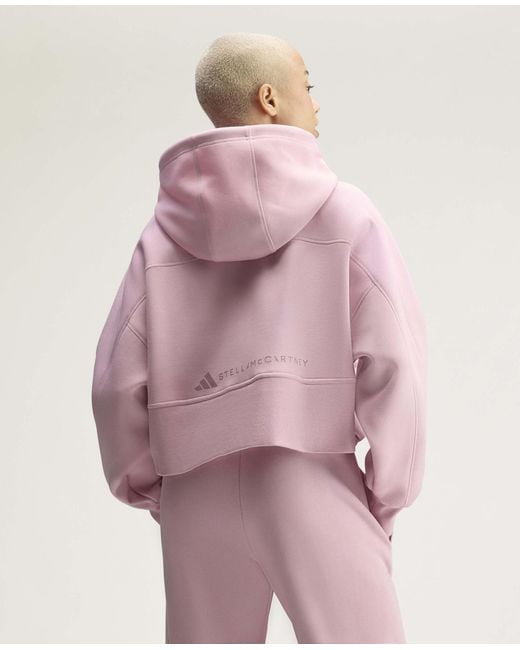 Stella McCartney Pink Adidas By Sportswear Cropped Hoodie