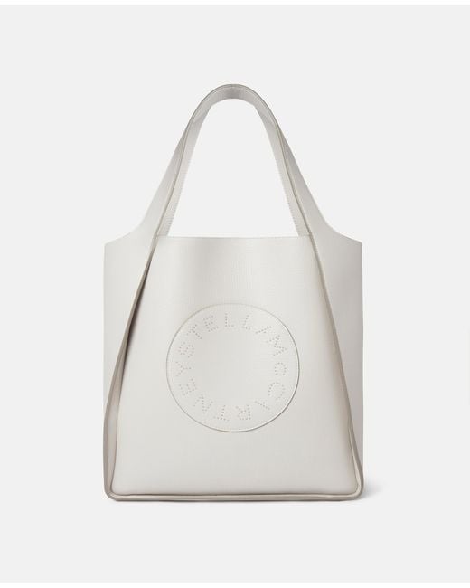 Stella McCartney White Logo Tote Bag